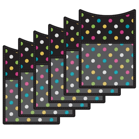 Teacher Created Resources Chalkboard Brights Magnetic Storage Pocket, PK6 TCR20770